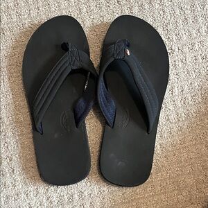 Rainbow Black Sandals